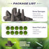 VERVYVINE 100 Pack 100 1 Hydroponics Grow Sponges - Replacement Root Growth Sponge Seed Pods for Hydroponic Garden