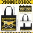 Photect 24 Pieces Construction Party Favors Bags, Non Woven Tote Bags for Birthday Party Supplies, Truck Treat Bags