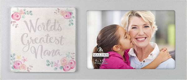 Malden 4X6 World's Greatest Nana Picture Frame - White