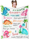 Dinosaur Blanket, Dinosaur Gifts for Girls/Boys 50"X40", Birthday Gift for Kids Teens