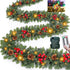 9 8 TURNMEON Dual Color Change Ft Prelit Christmas Garland Remote Control Warm White & Multicolor Lights Timer Modes