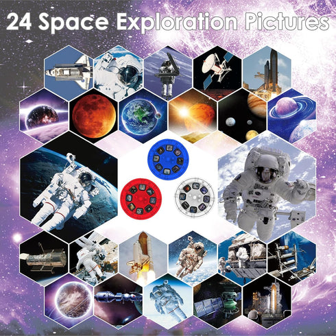 Pup Go 3+, 3 24 Outer Space Projector Flashlight for Kids Ages STEM Space Toys for Boys & Girls, Spaces Explore Night