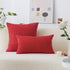 Home Brilliant Red Pillow Covers, Decorative Throw Pillow Covers for Couch Set of 2, 40x40cm, 16 x 16 Inch