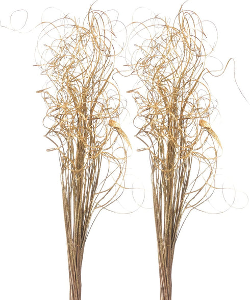 Royal Imports Sparkle Glitter Curly Ting Ting Branches, Vase Filler for Wedding, Holiday & Home Decoration, 26”, 75