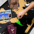 Scratch-Off World Map with US States, Track Travel Routes, Landmarks, Wonders - Laminated Large Poster (24"x36").