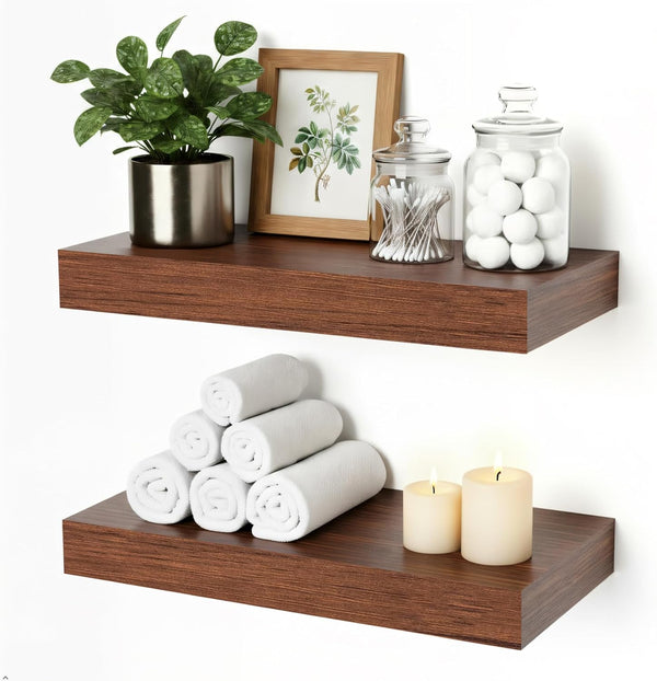 Floating Shelves for Wall, Bathroom Shelves Over Toilet, Wall Shelves & Book