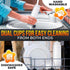 Set 6 16 oz of Inverted Condiment Squeeze Bottles Upgraded Design with Added Sealing Gaskets, Self-Closing Valve