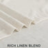 96 Inches 2 Set 8 42x96 Back Tab Cream Linen Curtains Long Panels for Living Room Patio Sliding Door Pocket Ivory Sheer