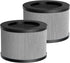 MK06 MK01 True HEPA Replacement Filter 2 Pack Compatible with AROEVE MK01 MK06 and Kloudi DH-JH01 Air Purifier