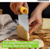 Urbanstrive Bench Scraper for Baking, Stainless Steel Dough Cutter and Multi-Purpose Kitchen Tool, Yellow