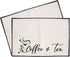 CRASPIRE 2pcs Coffee Maker Mat, 20”X 14” Burlap Placemat with Fabric Backing for Kitchen Counter Coffee Bar Accessories