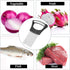 Mumulo Stainless Steel Onion Slicer for Onions, Tomatoes, Eggs, and Vegetables with Protective Cover (Black)