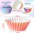 Mini Cupcake Paper Liner, 600pcs Gradient Pastel Baking Cups, Purple Blue Orange Cake Wrap Supplies