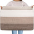 OIAHOMY Extra Large Blanket Basket, 90L Cotton Rope Woven Laundry Basket for Toy & Blanket Storage (Gradient Brown)