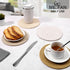 ME.FAN 4 Set Cotton Thread Weave Trivets, 7 Inch Hot Pads for Hot Pots and Pans, Mix 2 Large Coasters