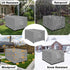 48L 25W 18H Inch, OutdoorLines Outdoor Waterproof Patio Ottoman Covers - Rectangle UV-Proof Patio Side Table Cover