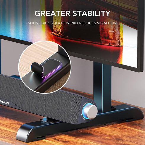 AX WABER 37-86 Inch 150 lbs 800x600mm Table Top TV Stand with Height Adjustable TV Legs Replacement for Most Flat