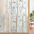 rabbitgoo Window Privacy Film, Frosted Bamboo Pattern, Removable UV Blocking Decorative Cling for Home, 23.6 in X 6.5