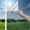 Haton Window Privacy Film: One Way Window Tint for Home, Silver, 17.5 x 78.7 Inches, No Glue Static Cling
