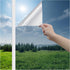 Haton Window Privacy Film: One Way Window Tint for Home, Silver, 17.5 x 78.7 Inches, No Glue Static Cling