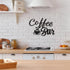 Shimeyao Coffee Bar Accessories, Metal Rustic Wall Art Sign for Cafe Home Office Kitchen, Vintage Black Cup Letter