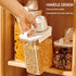 Sets,Food Total(2 2300ml 2 1100ml) Storage Cereal Organizers Containers Grade BPA free PET Material ReusableAirtight