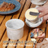 Eichzer Ceramic Butter Crock with Lid, Marbled Butter Keeper for Spreadable Butter, Elegant Butter Dish for Home
