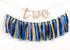 2nd PapaKit Birthday Boy High Chair Decorations - Blue & Gold Ribbon Garland, "TWO" Banner, Toddler Crown, Bow Tie