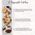 KitchenDance Disposable Aluminum Foil Mini Pie Pan, 6 Inches Round, Pack of 50