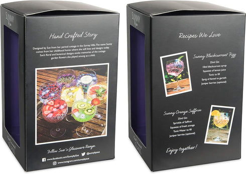 Pavilion Gift Company Pavilion-Purple Sprout-24 Oz Wine Removable Happy 60th Birthday Hand Decorated Glass