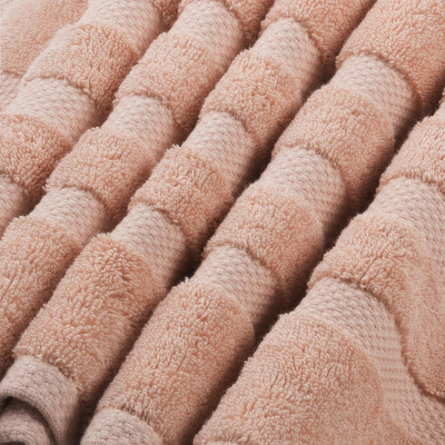 Set 6 2 2 2 Sets SOFE H&L | Olea Luxury Turkish Cotton Bath Towels of : Bath Towels Hand Towels Wash Cloths, Blush |
