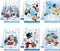 FuWeave 6 Pcs Hello Winter Kitchen Towels Snowman Dish Blue Snowflake Tea