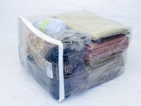 X-Large Heavy Duty Vinyl Zippered Storage Bags, Clear, 5-Pack for Sweaters, Blankets, Comforters