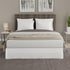 TODAY'S HOME Classic Tailored Microfiber Bed Skirt Dust Ruffle, King, 14" Drop Length, White TOH25014WHIT04