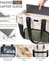 Bagstellar 15.6 Inch Puffer Lunch Tote Bag for Women, Laptop Work Bag with Insulated Lunch Compartment & Large Cup