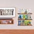 24 Inch 3 MBYD Floating Wall Shelves Wood Photo Picture Ledge Shelf, Light Walnut Nursery Kids Bookshelf Same Sizes