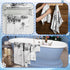 3 Pack Set Preboun Christmas Snowman Bathroom Towels Grey Winter Forest Hand Towels Snowflakes Bath Towels Cardinal