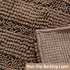 Turquoize Luxury Chenille Bath Rug, Extra Absorbent Non-Slip Microfiber Shower Rug, 17"x 24", Taupe Brown