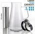 Aquach Airtight Cold Brew Coffee Maker 51oz/1.5L, BPA-Free Borosilicate Glass Pitcher with Stainless Steel Filter