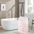 SEASINK 17.71"x13.77" Pink Laundry Basket Bow Decor for Girls Room Cute Teens Nursery Hamper Kids Bin for Dorm Bathroom