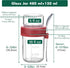 4 Pack 16 oz,Dual-Layer Danmu Overnight Oats Containers with Lids Yogurt Parfait Cups with Lids,Meal Prep Containers