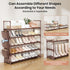 Closet 20-25 5 VILICK Shoe Rack for Shoe Organizer Space Saver Storage for Pair Shoe Shelf with Hook and Side Pocket