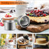 HOMSFOU 2 Inch Cake Pan Set of 4, Aluminum Alloy Round Baking Pans for Cupcakes, Brownies, Muffins