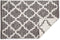 DII Woven Rugs Collection - Hand-Loomed, 2x3', Gray Lattice