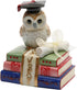 Cosmos Gifts 80129 Owl Graduate Musical Ceramic Figurine, 4-1/8-Inch, Ivory