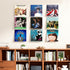 6 Pack 1.7" x12" upsimples Clear Acrylic Shelves, Clear Wall Shelves for Nail Polish, Vinyl Wall Mount, Record Holder