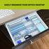 Silverware Drawer Organizer Holder, Mesh Wire Cutlery Tray for Kitchen, Bedroom, Living Room, 5 Compartment