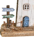 Decorative Lighthouse for Home Decor, 10.16" H Rustic Wood Light House Sculpture, Nautical Beach Tabletop Centerpiece