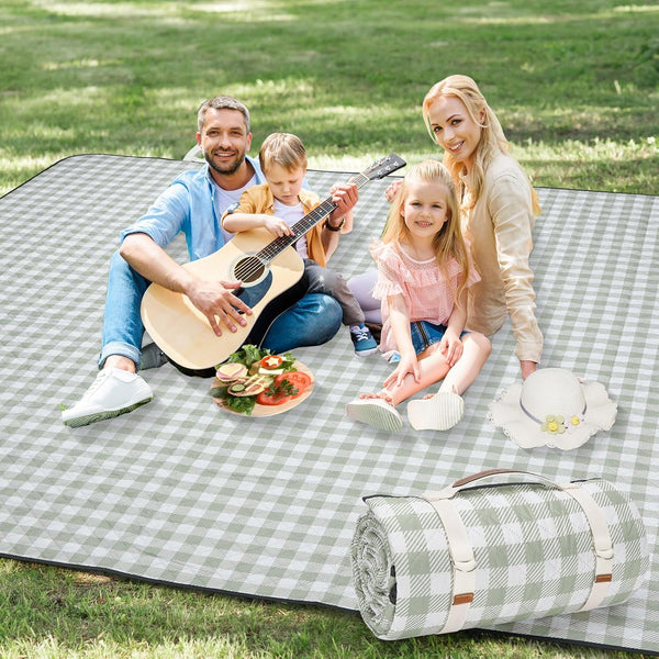 Picnic Blankets Outdoor Extra Large - 80"x80" Portable Waterproof Picnic Blanket, Machine