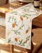 Canvas Embroidered Table Runner - 13"x 72" Coffee Table Runner for Living